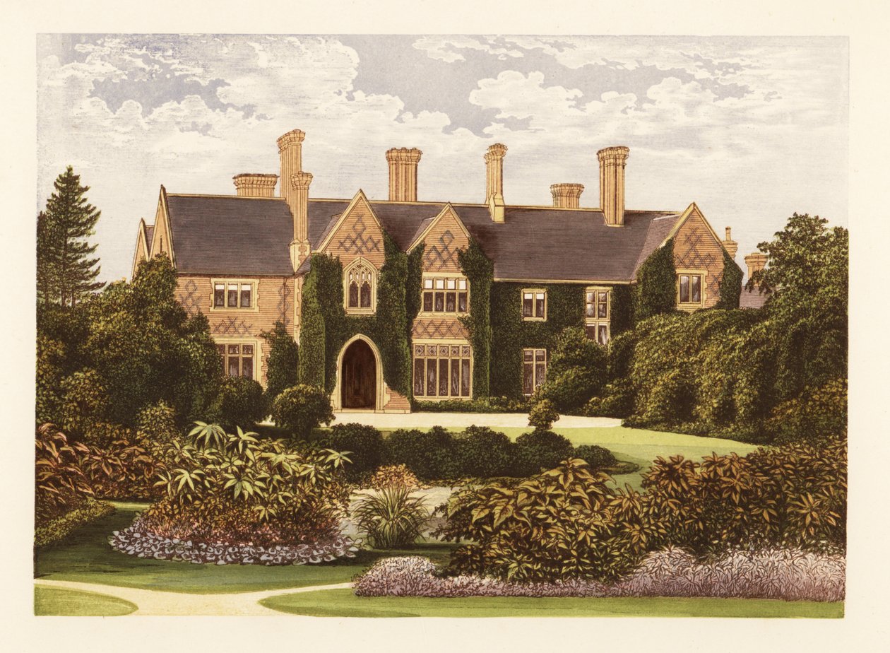 Oxley Manor, Staffordshire, Engeland door Alexander Francis (after) Lydon