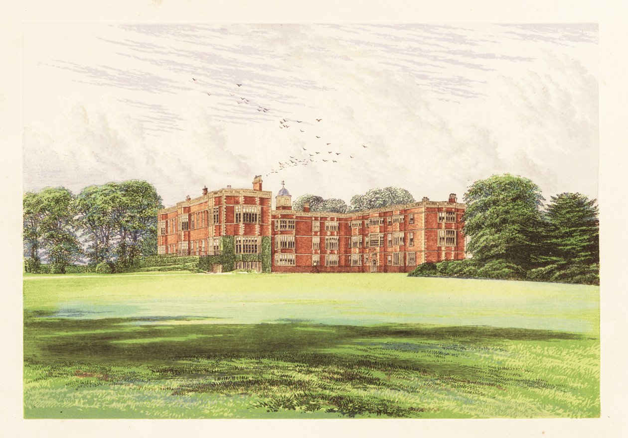Temple Newsam, Yorkshire, Engeland, 1880 (gravure) door Alexander Francis (after) Lydon