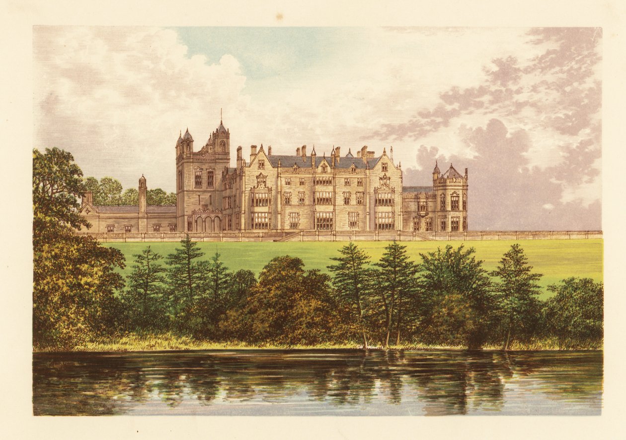 Worsley New Hall, Lancashire, Engeland door Alexander Francis (after) Lydon