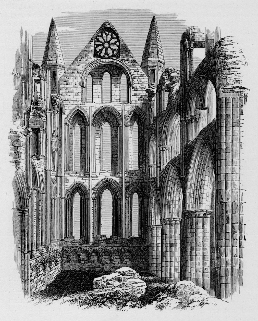 Noord Transept, Whitby Abbey, ca. 1880, 1897 door Alexander Francis Lydon