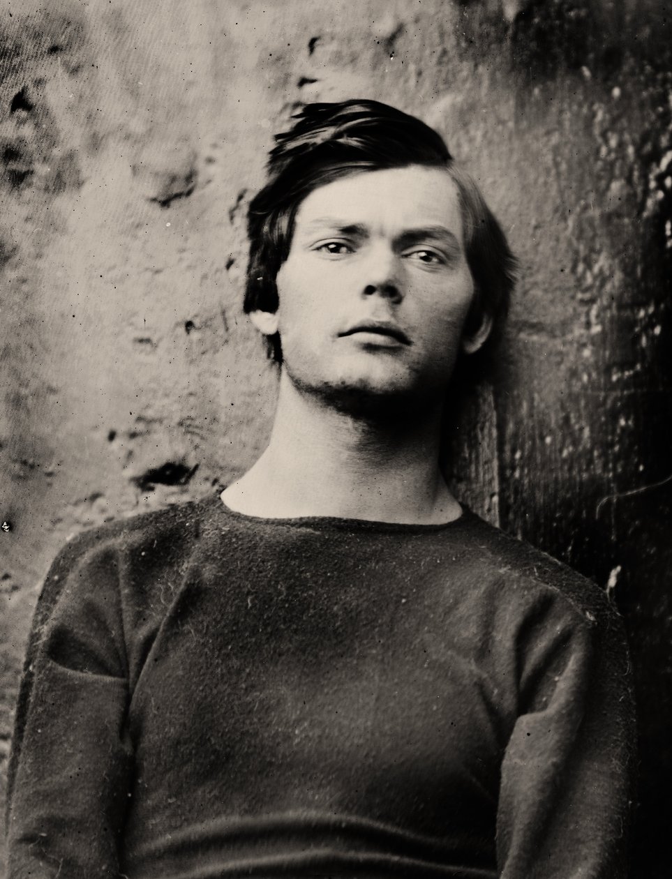 Lewis Powell in polsboeien aan boord van de USS Saugus, 1865 door Alexander Gardner