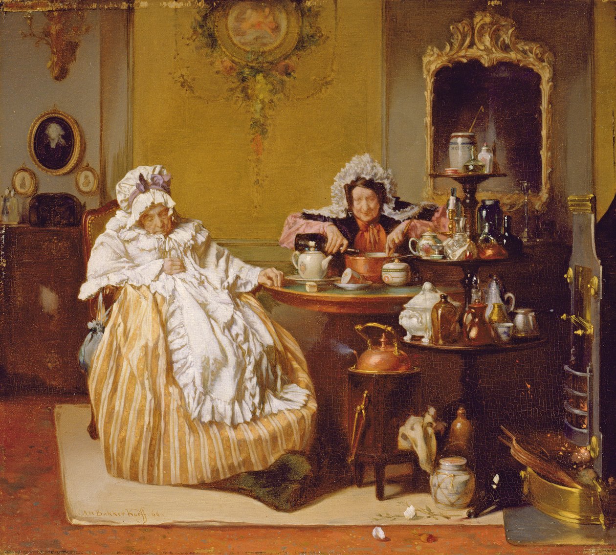 High Tea, 1866 door Alexander Hugo Bakker-Korff