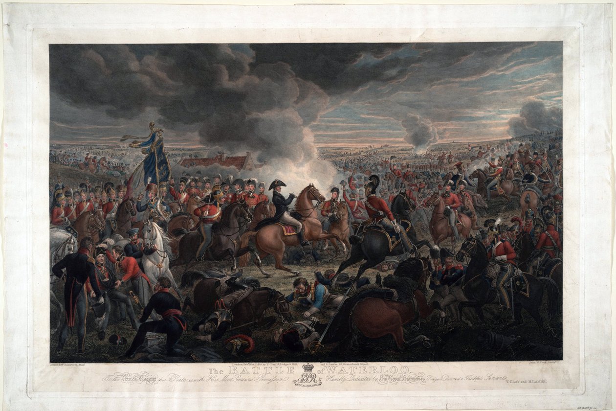 De slag bij Waterloo door Alexander Ivanovich Sauerweid