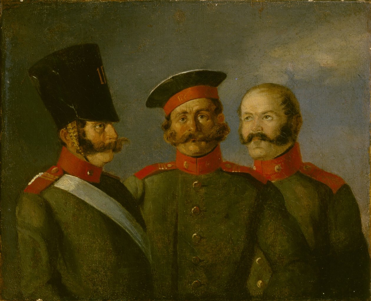 Tsaar Nicolaas I Life Guards, tweede kwart van de 19e eeuw door Alexander Ivanovich Sauerweid