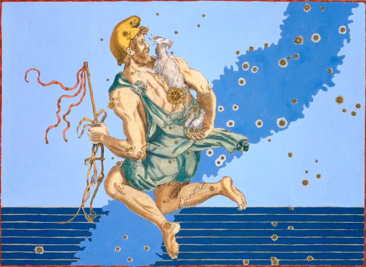 Constellatie van Auriga, 1603 door Alexander Mair