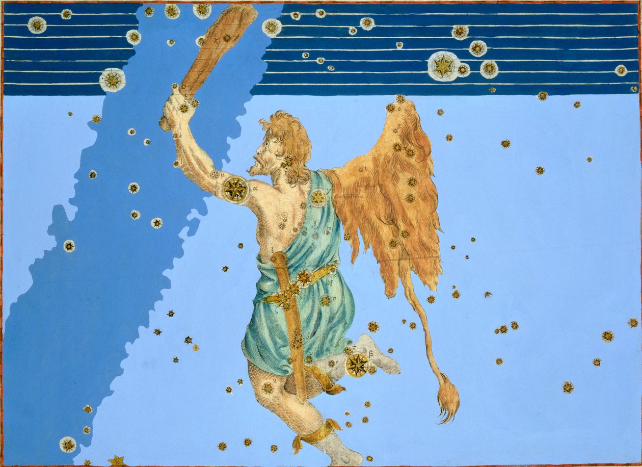 Constellatie van Orion, 1603 door Alexander Mair