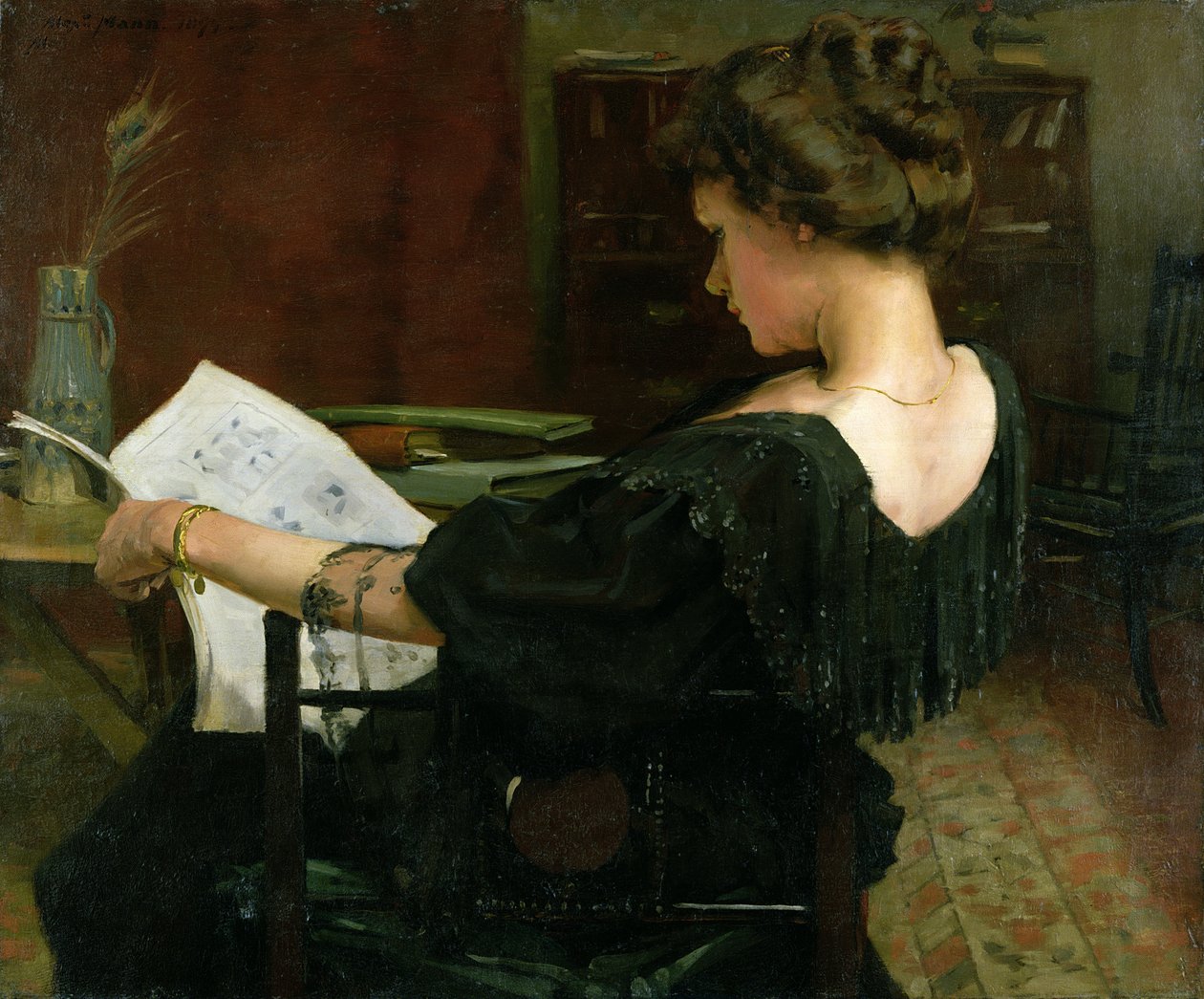Portret van Helen Gow door Alexander Mann