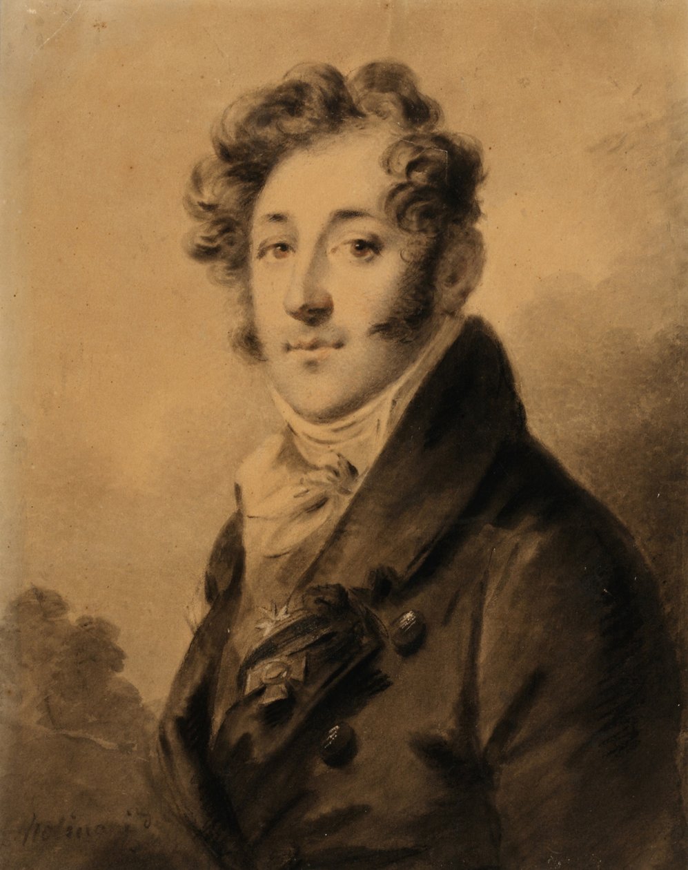 Portret van Konstantin Yakovlevich Bulgakov 1782-1835, 1800s door Alexander Molinari