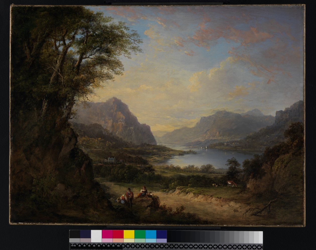 Loch Doon, Ayrshire, voor 1840 door Alexander Nasmyth