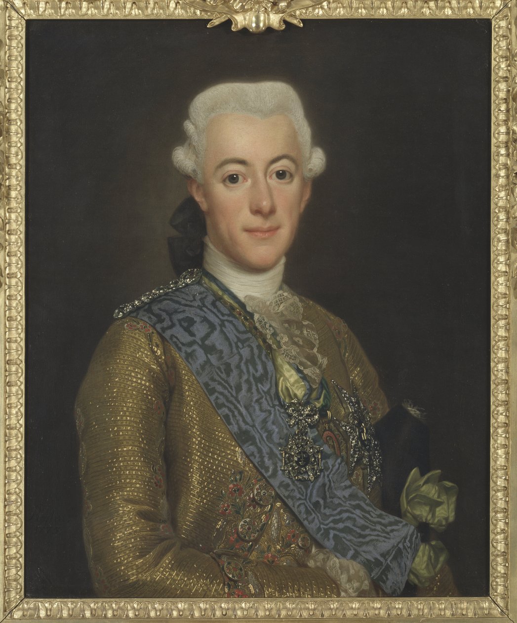 Portret van koning Gustaaf III van Zweden (1746-1792) door Alexander Roslin