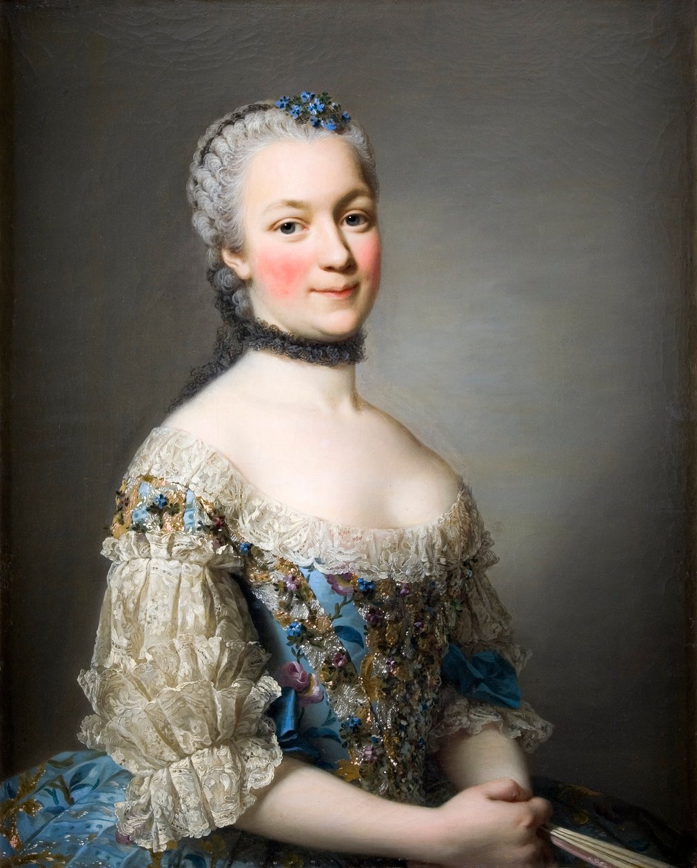 Portret van Katarzyna Zamoiska, geschilderd door Roslin door Alexander Roslin