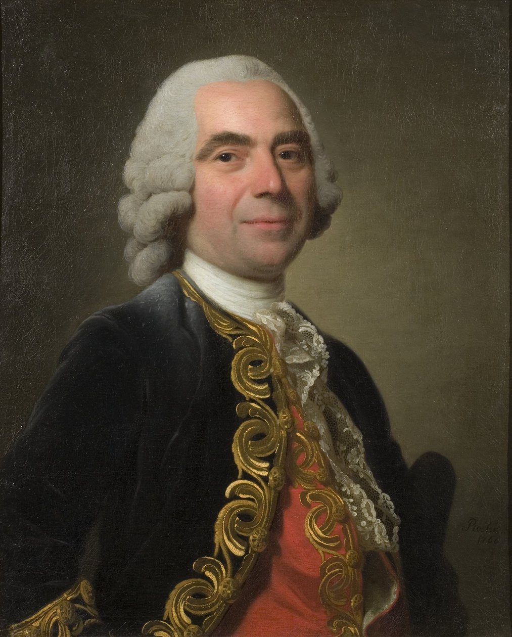 Portret van een cavalier door Alexander Roslin