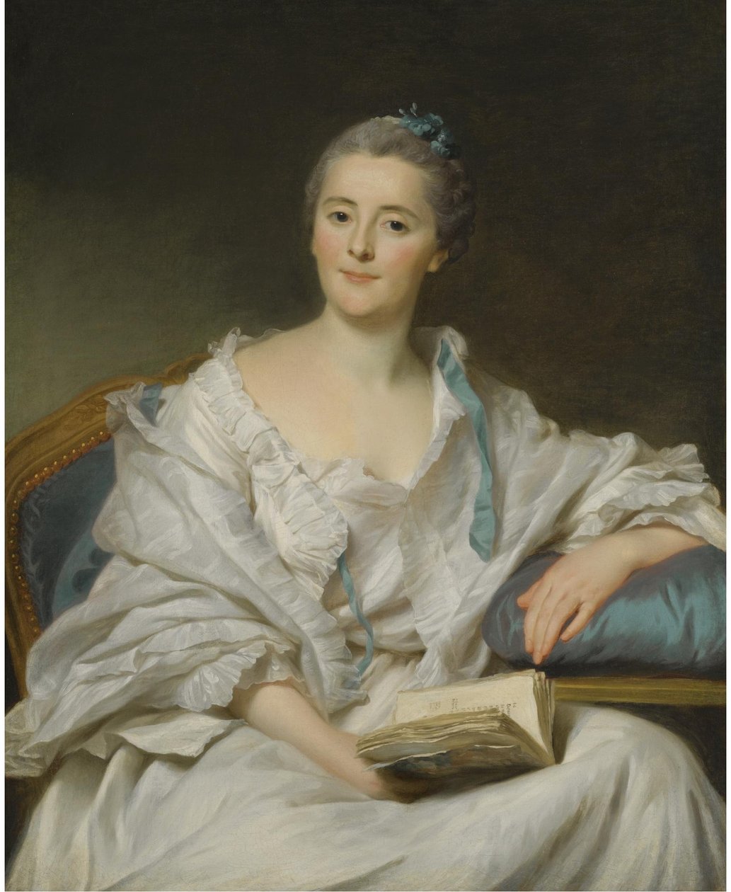 Portret van de Markiezin van Marigny door Alexander Roslin
