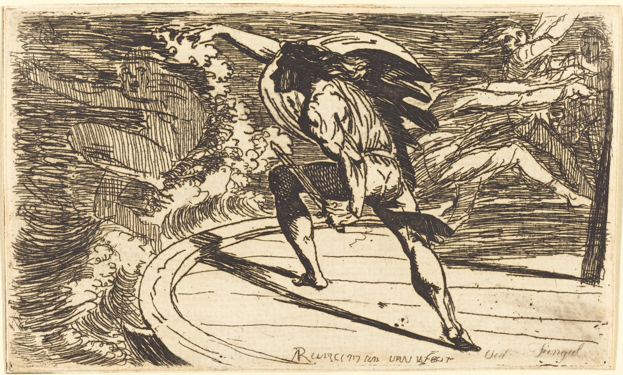 Cormar valt de geest van de wateren aan door Alexander Runciman
