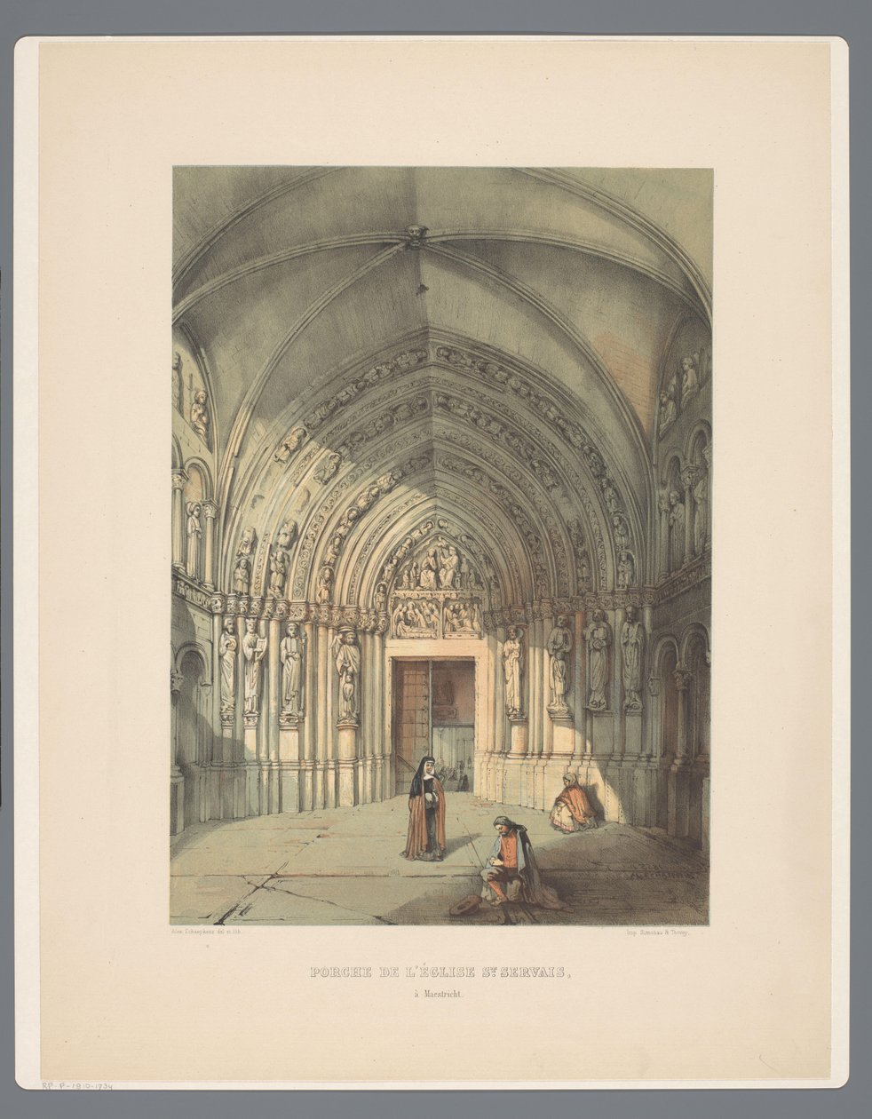 Bergportaal van Sint-Servaasbasiliek te Maastricht door Alexander Schaepkens