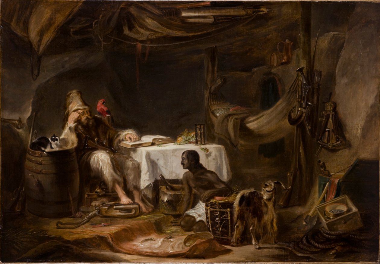 Robinson Crusoe en Vrijdag door Alexander Snr Fraser