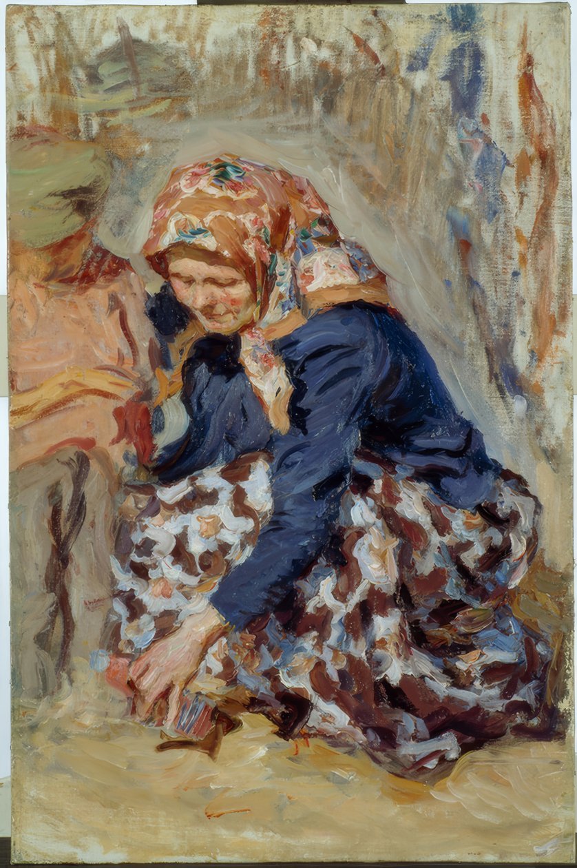 De Speelgoedverkoopster door Alexander Viktorowitsch Morawow