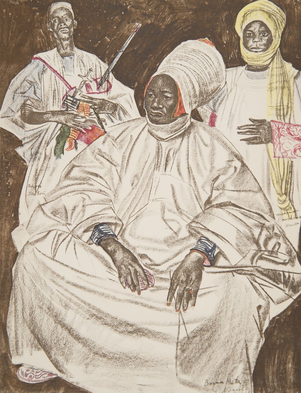 Barma Mata, Sultan van Zinder, uit Dessins et Peintures d