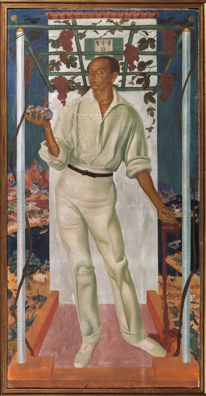 Portret van de Mexicaanse kunstenaar Roberto Montenegro Nervo 1887-1968, 1915 door Alexander Yevgenyevich Yakovlev