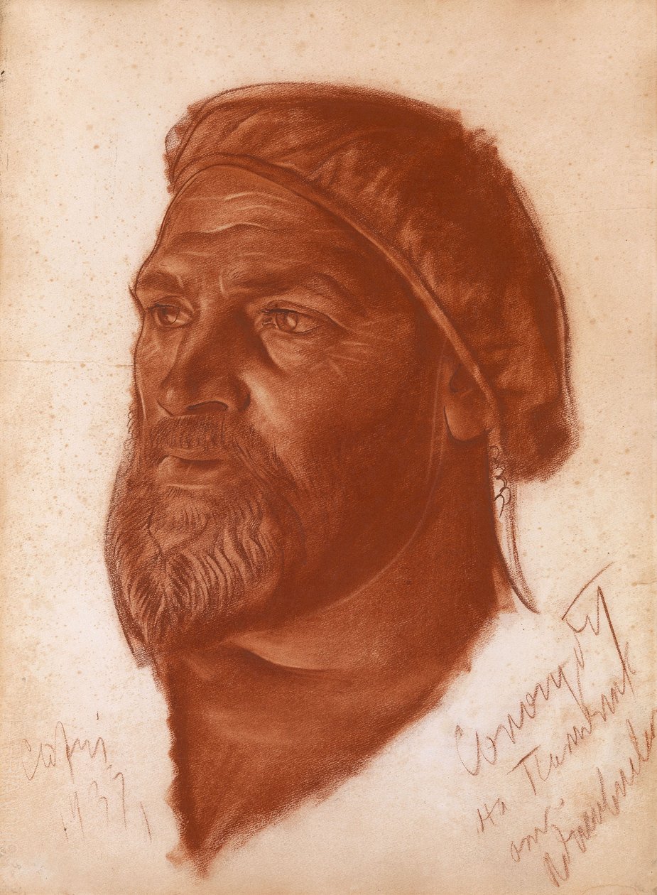 Portret van de architect Leonid Romanovich Sologub 1884-1956, 1933 door Alexander Yevgenyevich Yakovlev