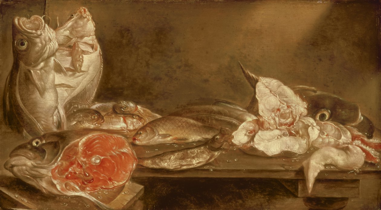 Stilleven met Vis, 1640 door Alexander van Adriaenssen