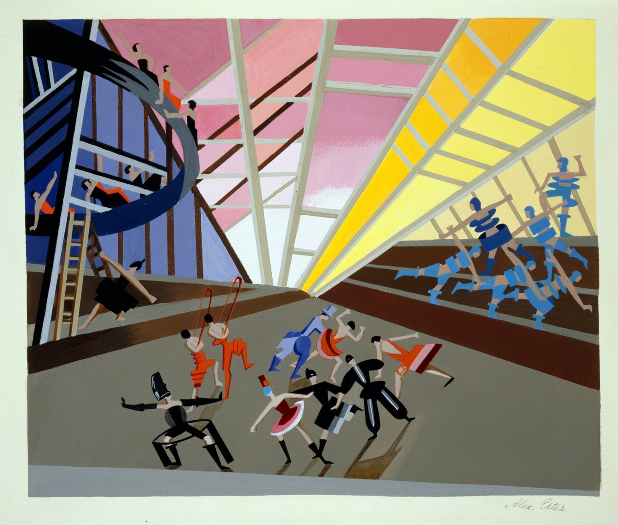 Decorontwerp voor een Ballet, illustratie uit 