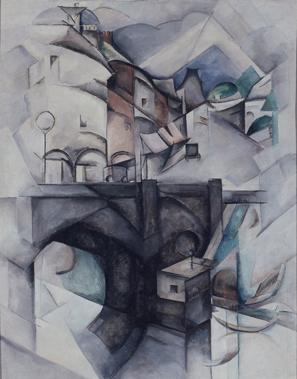 De Brug. Sèvres, 1912 door Alexandra Alexandrowna Exter