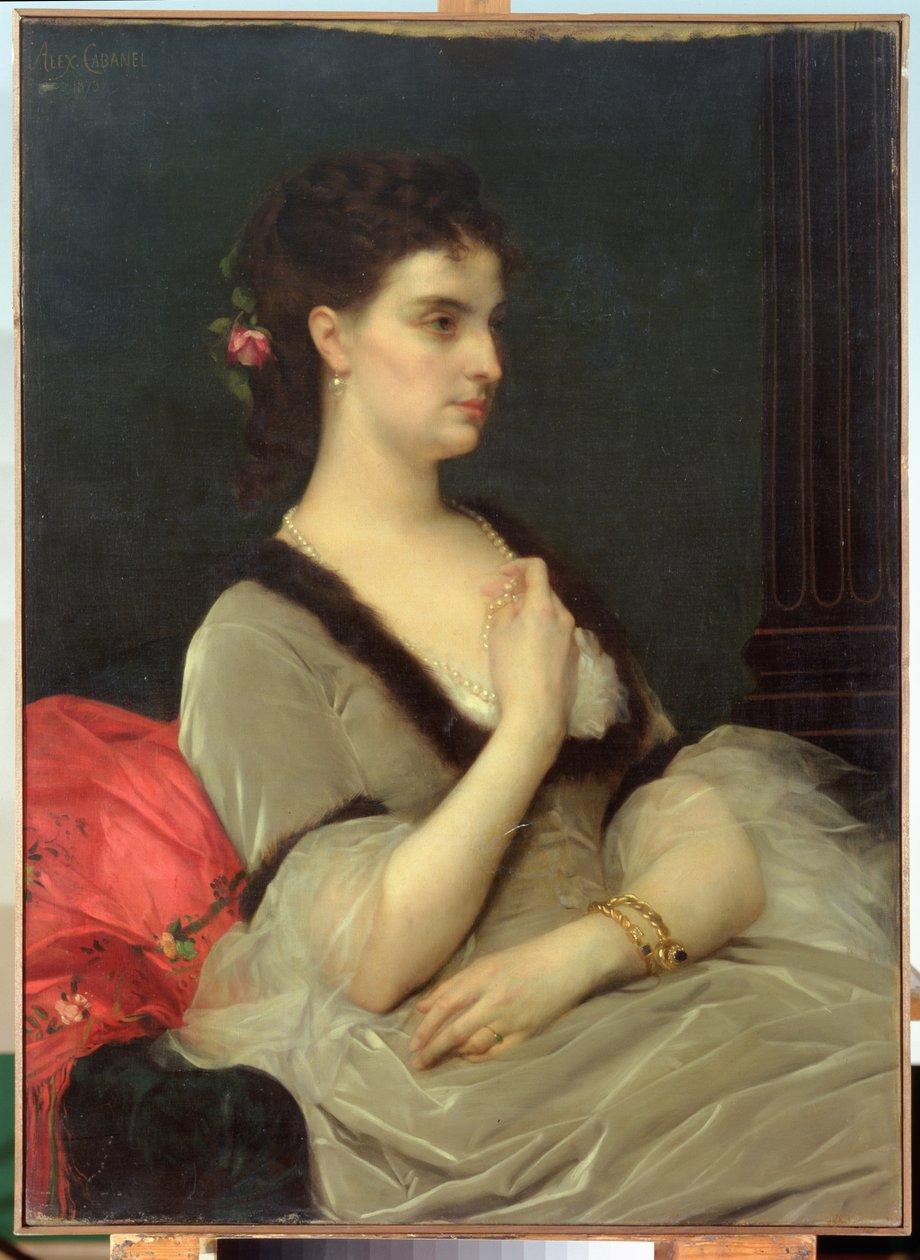 Portret van Gravin E.A. Vorontova-Dashkova, 1873 door Alexandre Cabanel