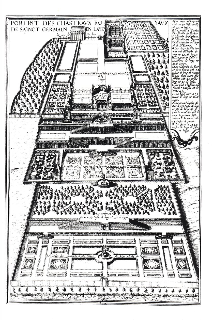 Het nieuwe kasteel van Saint-Germain-en-Laye, 1614 door Alexandre Francini