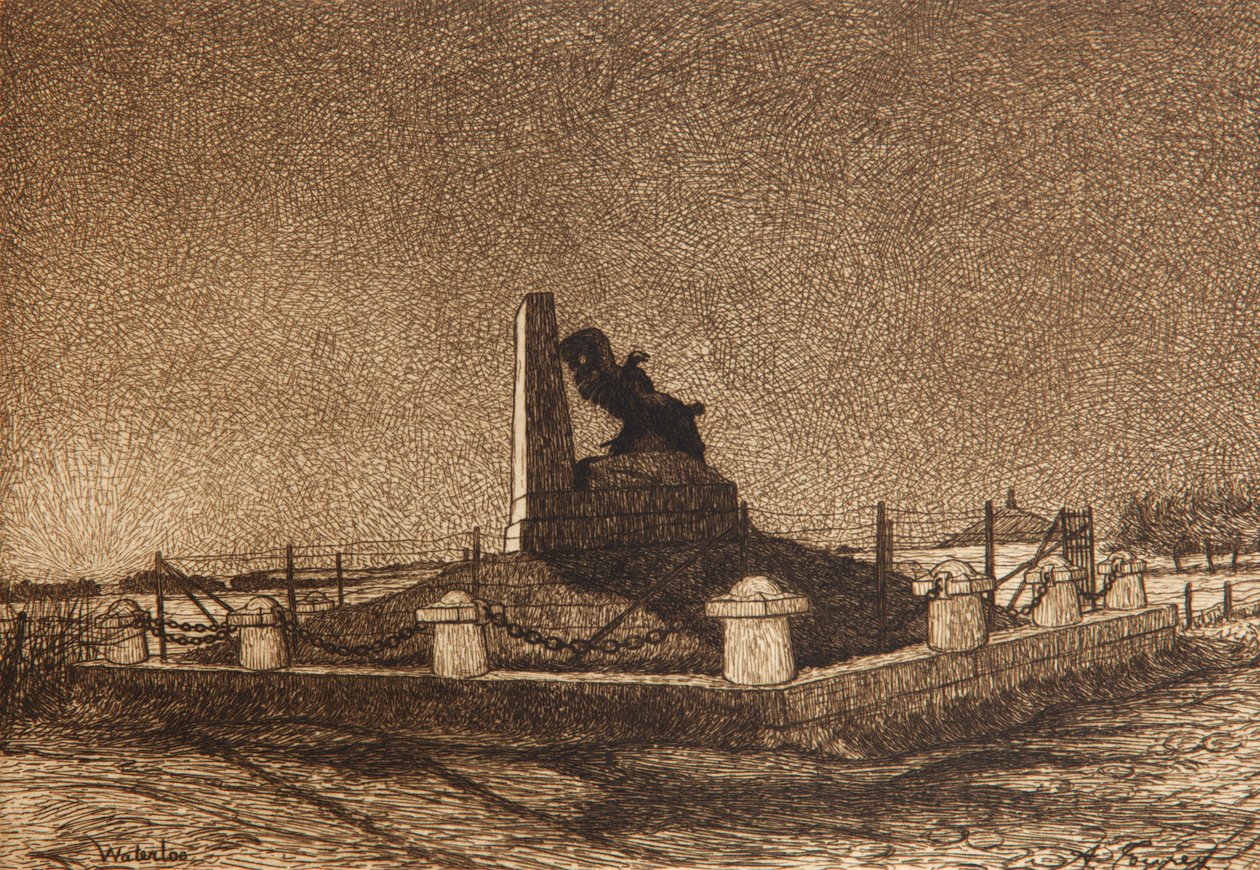 Het Monument voor de Fransen op de weg naar Genappe, uit 