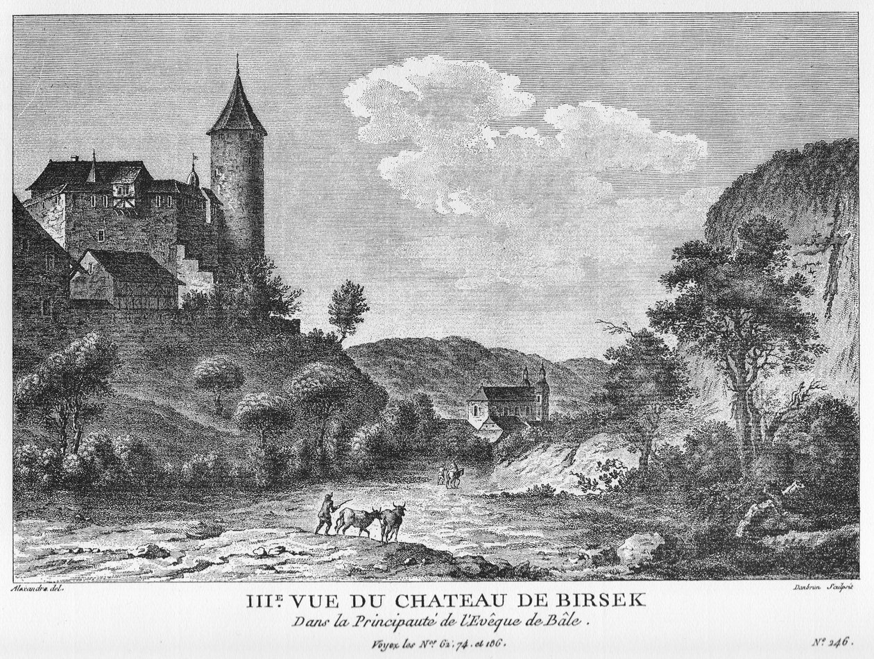 IIIrd View of the Castle of Birseck in the Prince-Bishopric of Basle door Alexandre, Jean Danbrun