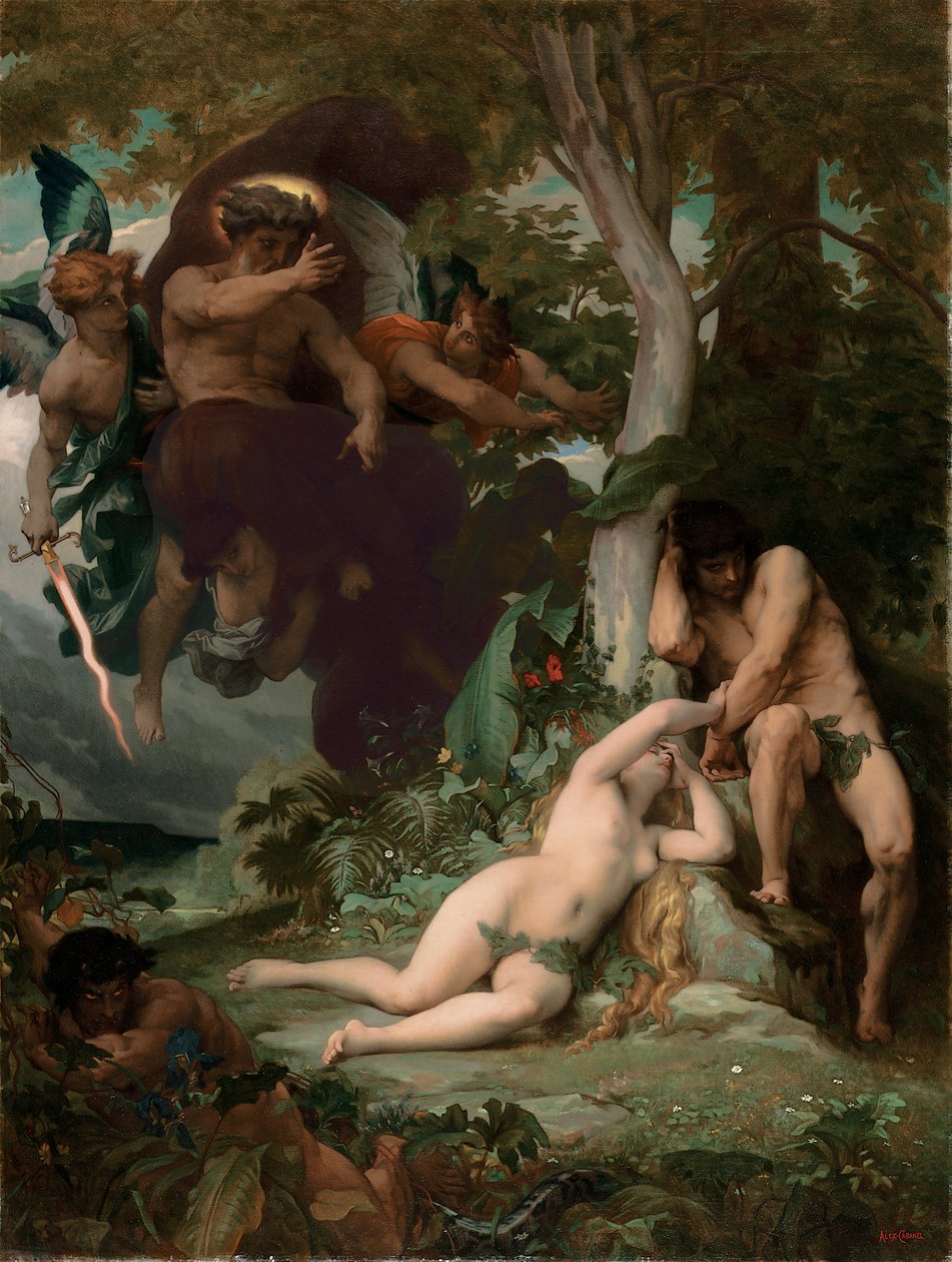 Verloren paradijs door Alexandre Cabanel