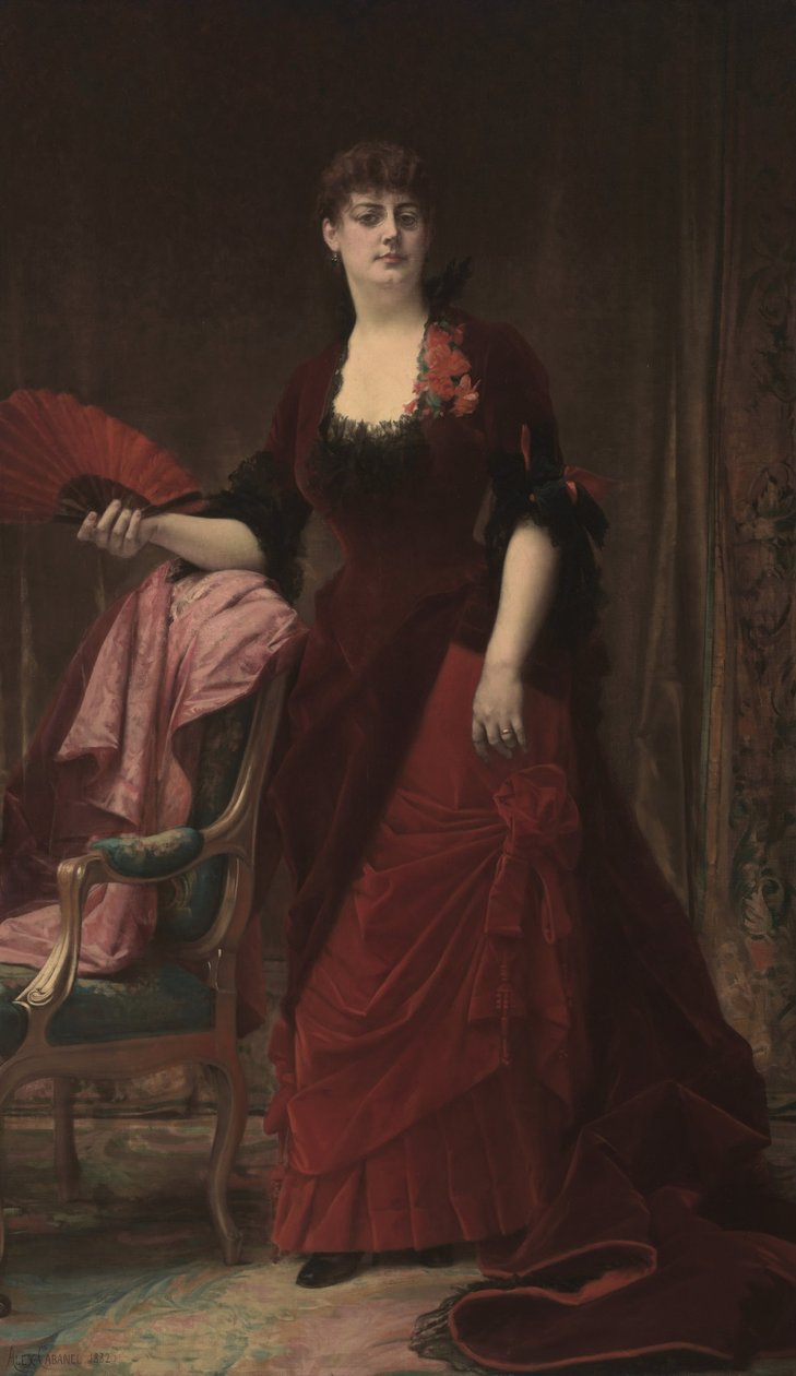 Portret van Arabella Worsham (later Arabella Huntington) door Alexandre Cabanel