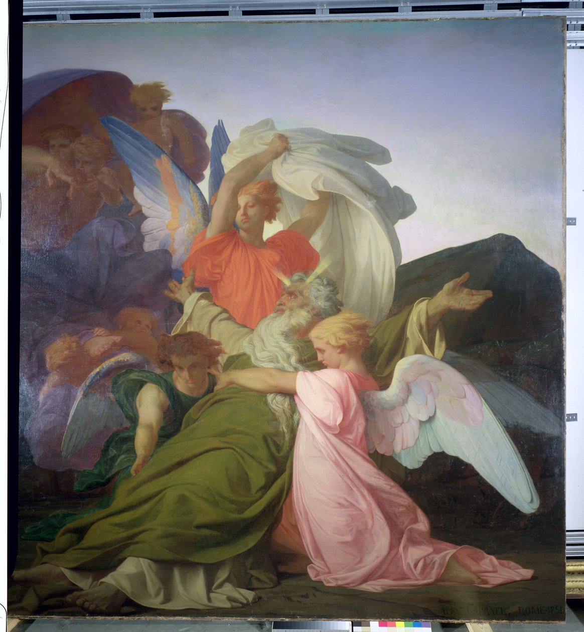 De dood van Mozes (detail) door Alexandre Cabanel