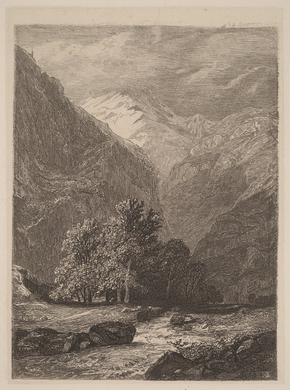 Bergbeek door Alexandre Calame