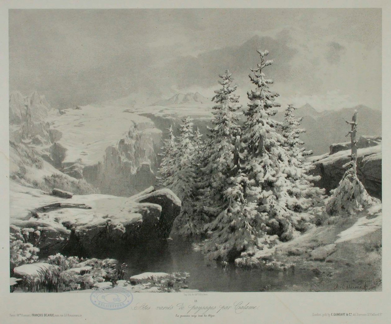 Zonder titel door Alexandre Calame