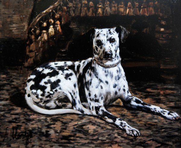 Portret van een dalmatiër door Alexandre Clarys