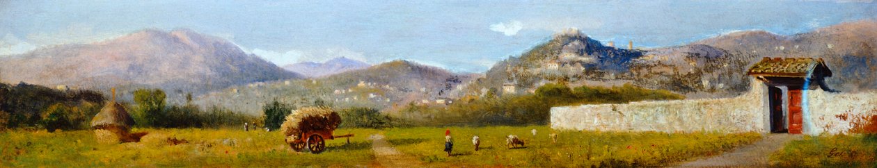 Toscaans landschap door Lorenzo Gelati door Nicolas Toussaint Charlet