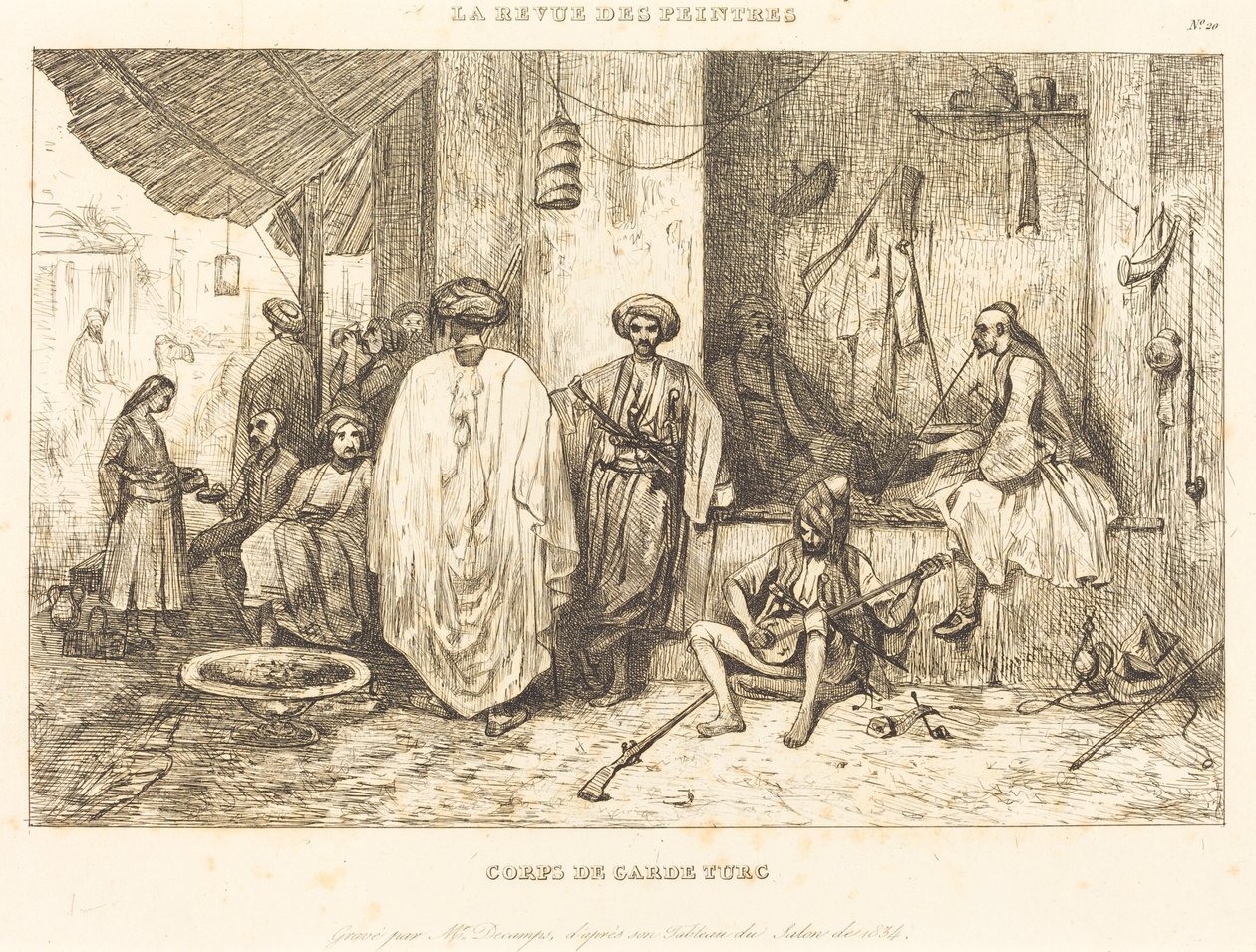De wachtpost door Alexandre Gabriel Decamps