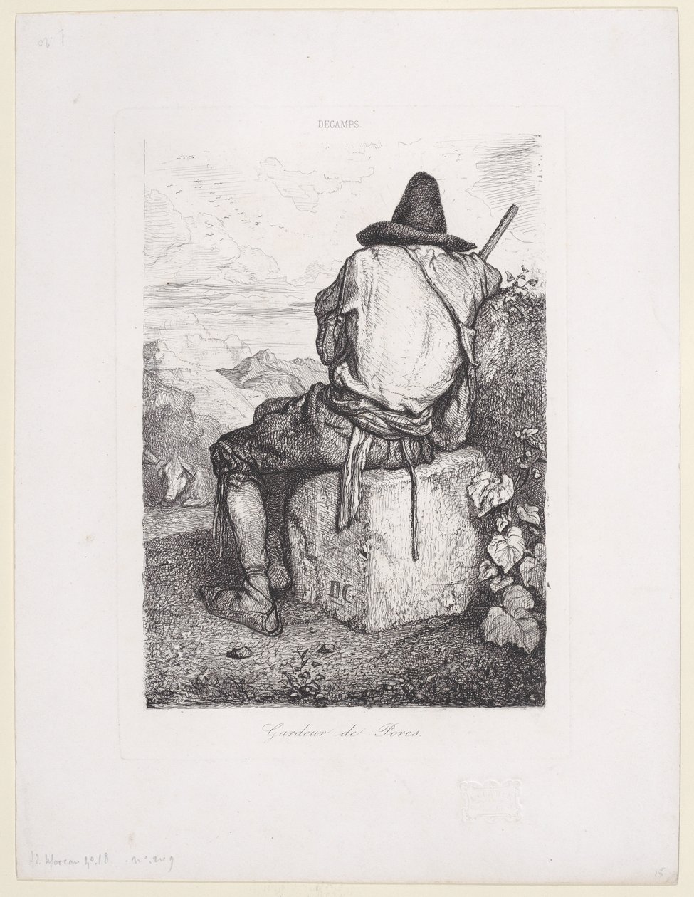 Varkenshoeder, 1843 door Alexandre Gabriel Decamps