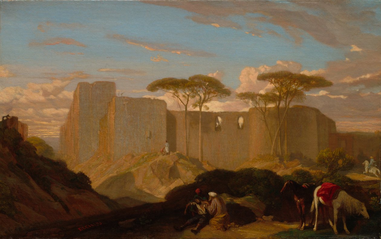 De barmhartige Samaritaan, c.1842 door Alexandre Gabriel Decamps