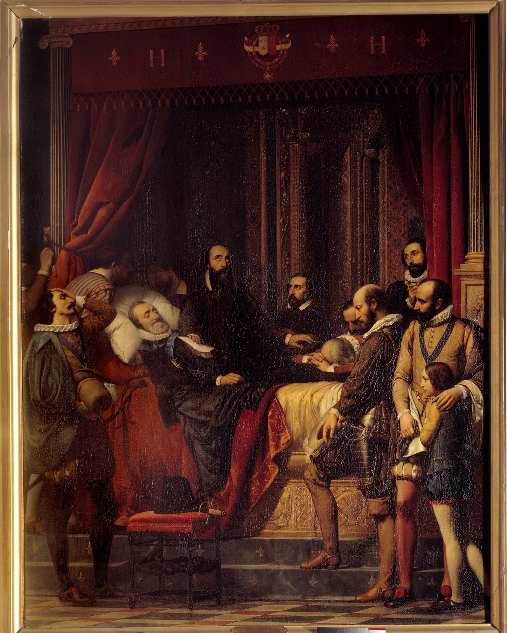 De dood van koning Hendrik IV van Frankrijk door Alexandre-Jean-Baptiste Hesse