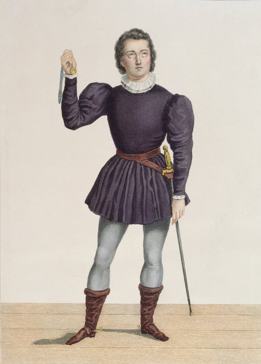 Frederick Lemaitre (1800-76) als Edgard in 