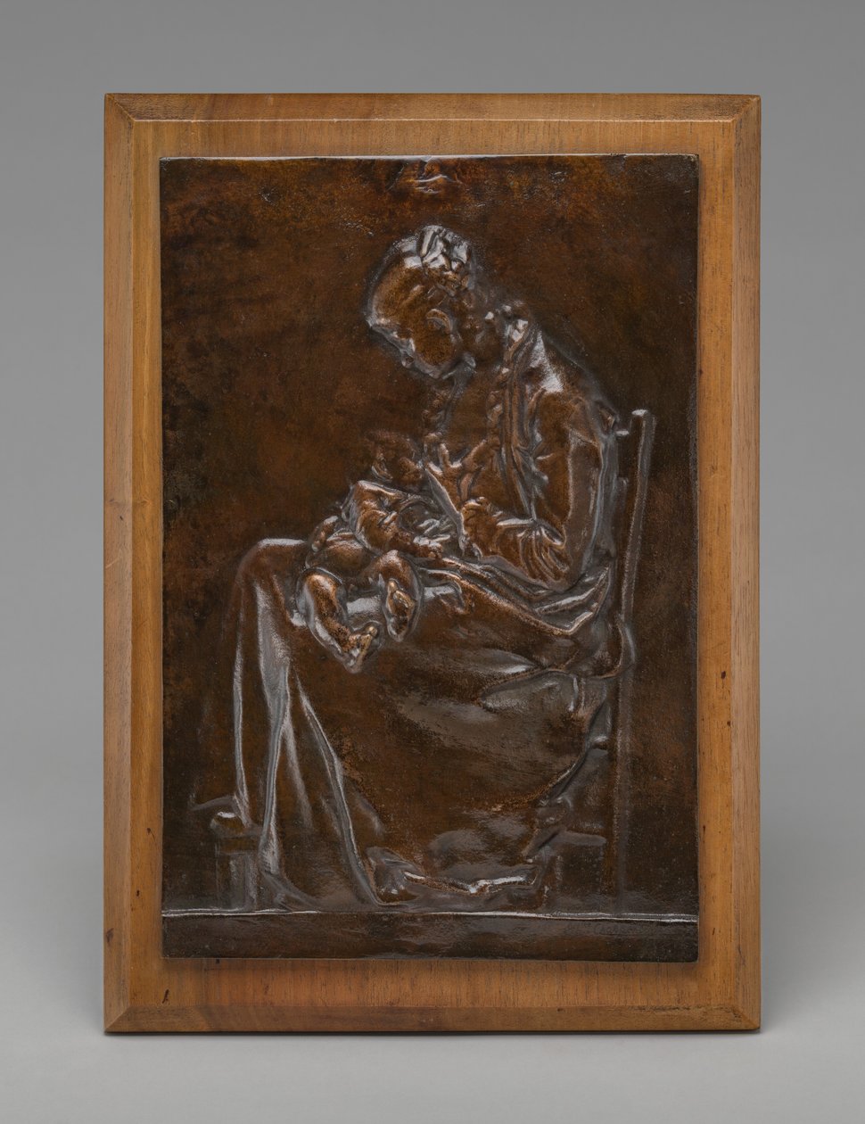 Moederschap, of Jonge Vrouw die een Kind Voedt, model 1882 door Alexandre Louis Marie Charpentier