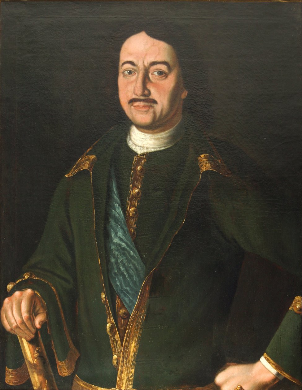 Portret van Keizer Peter I de Grote door Alexei Petrovich Antropov