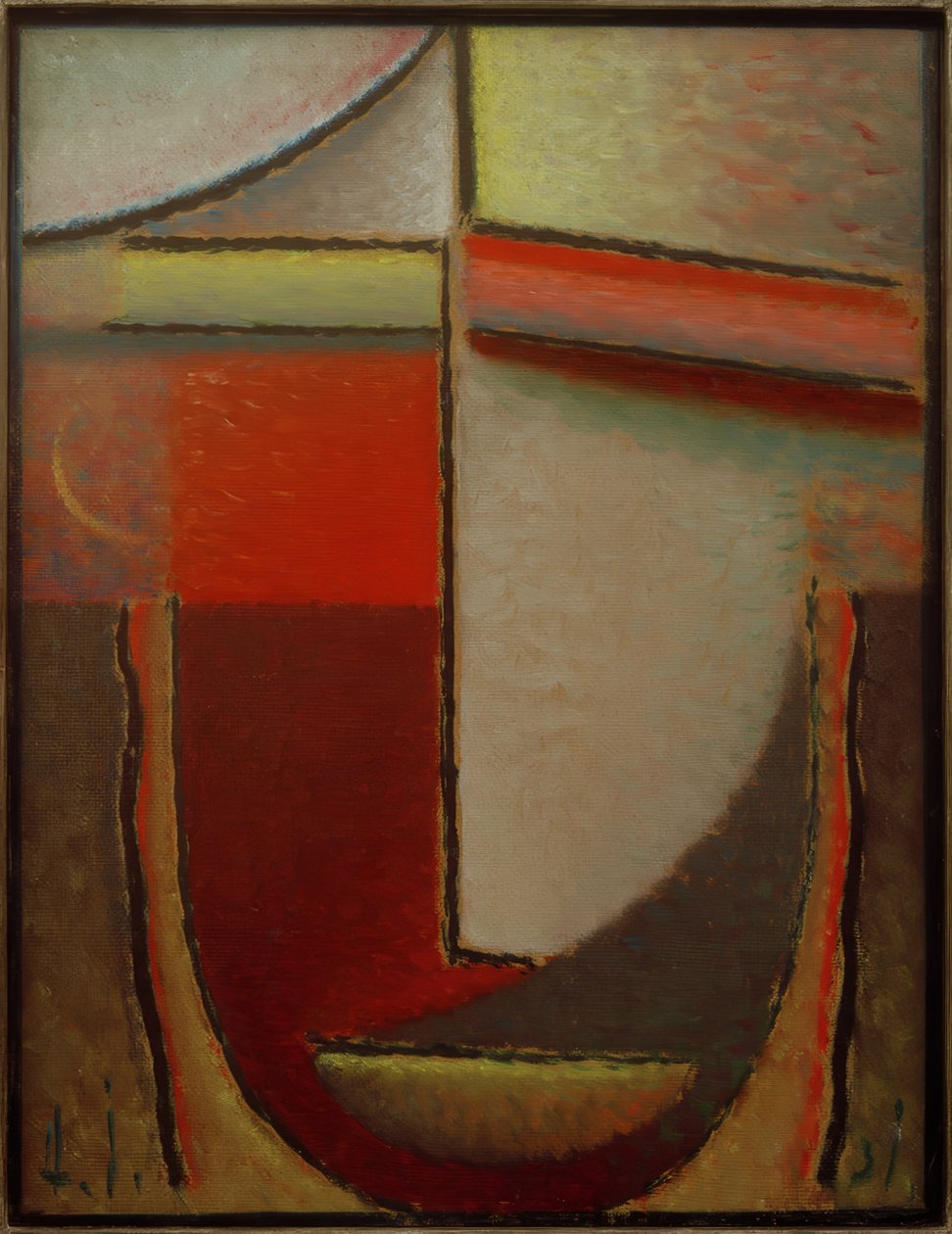 Abstract hoofd: avond, 1931 door Alexej von Jawlensky