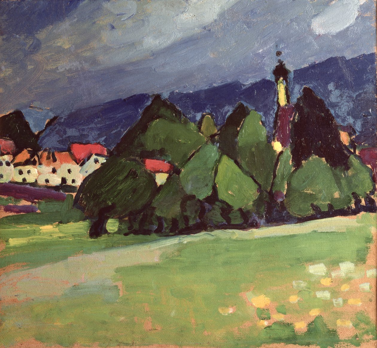 Landschap, Murnau door Alexej von Jawlensky