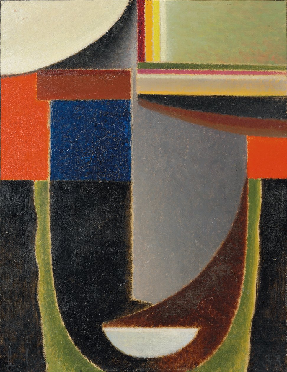 Abstract Hoofd: Andante door Alexej von Jawlensky