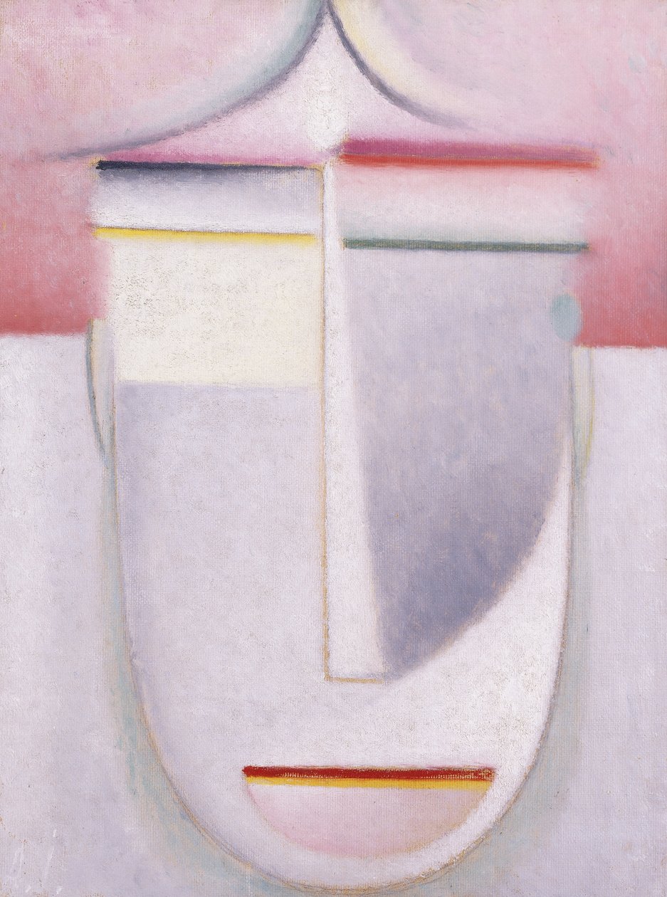 Abstract Hoofd: Compositie Nr 2 "Winter", c.1924 door Alexej von Jawlensky