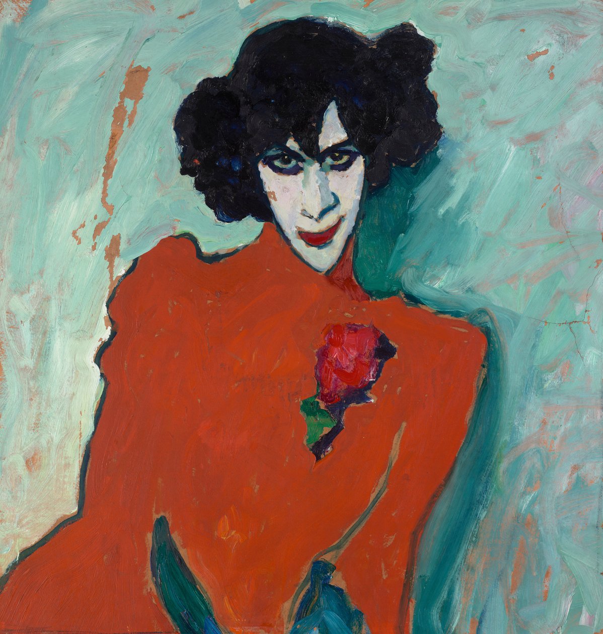 Portret van de danser Alexander Sacharoff door Alexej von Jawlensky